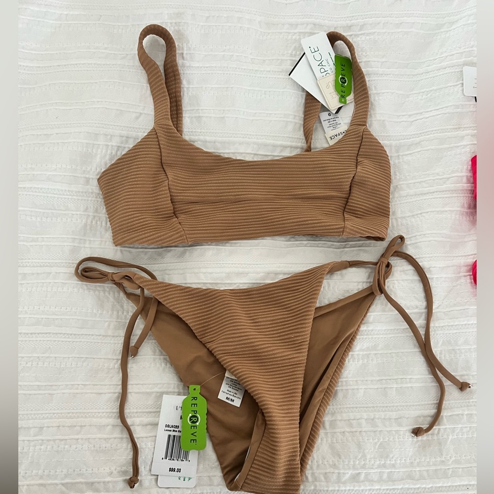 L SPACE BIKINI SET IN CAM. JESS TOP/LENNOX BOTTOM